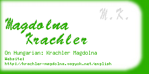 magdolna krachler business card